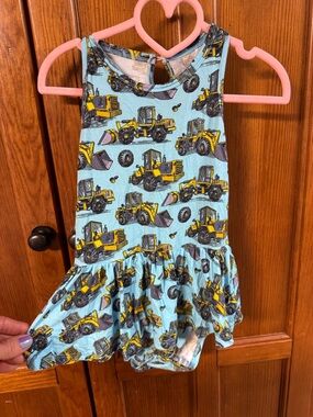 Bums & Roses Tractor Racerback Dress